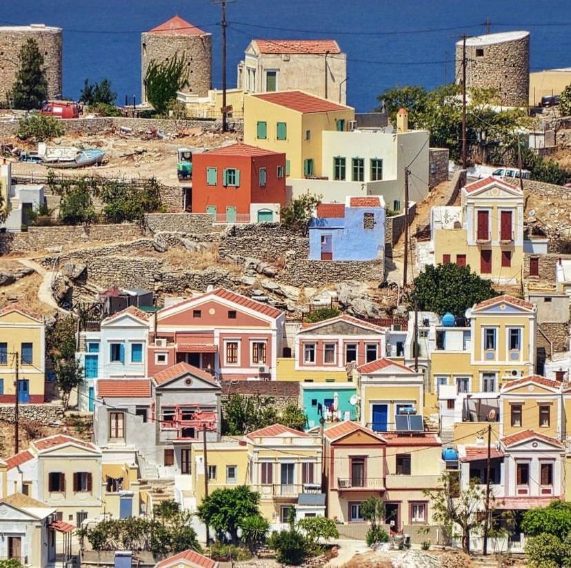 Little Blue In Chorio, Symi Villa Eksteriør bilde